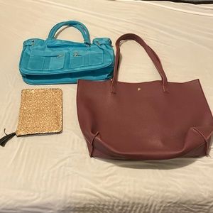 Tote, purse, make up zip
